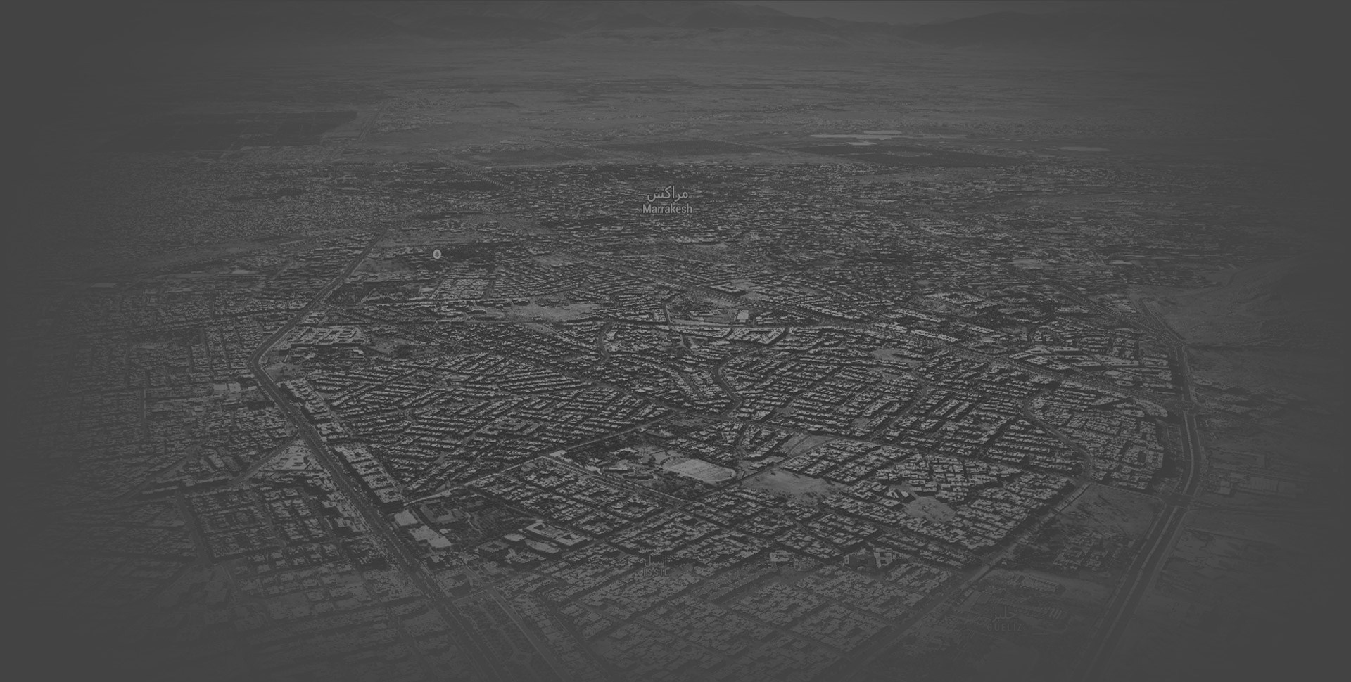 Map of Marakesh as background